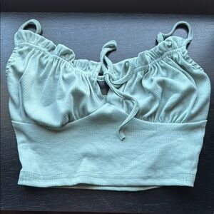 SHEIN Sage Green Crop Top